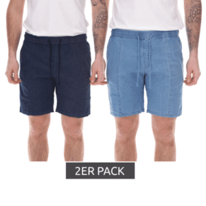 Herren Jeans-Shorts mit Kordelzug im 2er Pack für 12,99€ 👉 nur 6,50€ pro Stück