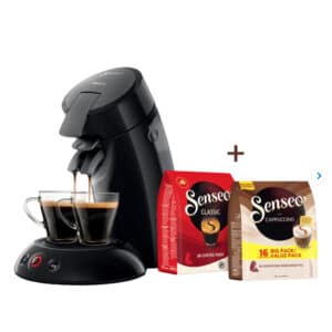 ☕ Philips Senseo Original HD6553/67 Schwarz &#043; 52 Kaffeepads