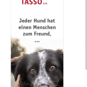 🐶 Kostenloses Hunde-Lesezeichen von TASSO
