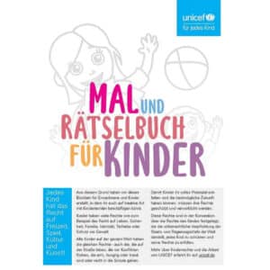 📚 KOSTENLOS: Mal- und Rätselbuch für Kinder vom UNICEF!