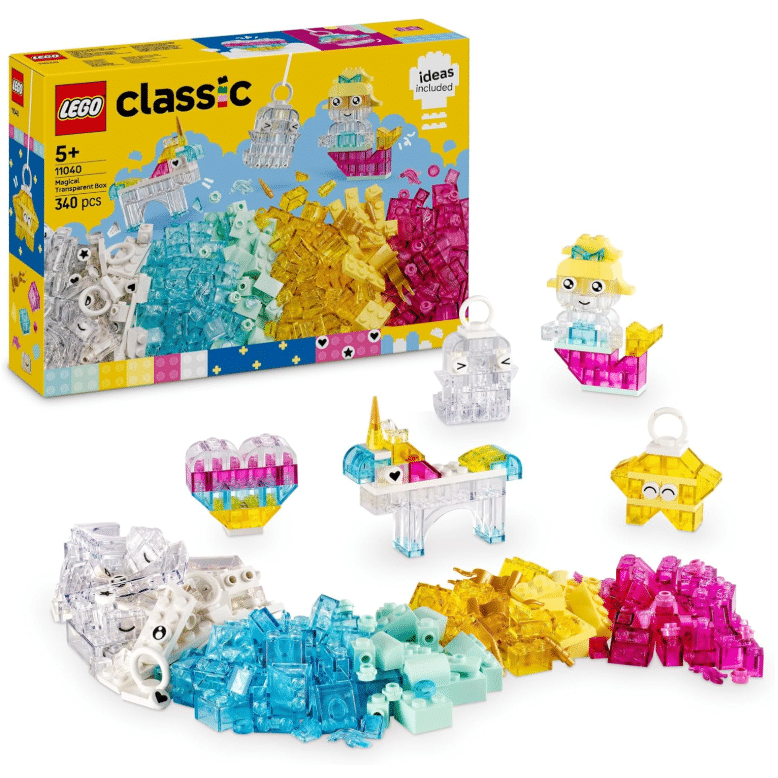 Thumbnail LEGO Classic - Zauberbox mit durchsichtigen Steinen - 340 Teile für 12,99€