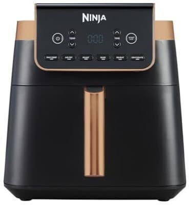 Ninja Deluxe Schwarz & Kupfer Heißluftfritteuse Max Pro 6,2 L