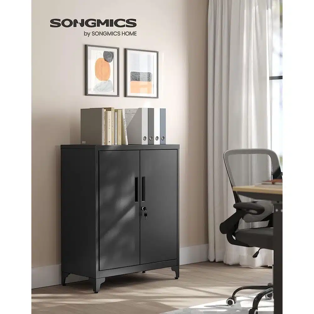 Thumbnail Songmics Aktenschrank aus Stahl (2 Türen, abschließbar) für 68,99€ (statt 108€)