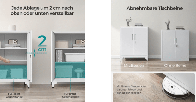 Songmics Aktenschrank aus Stahl