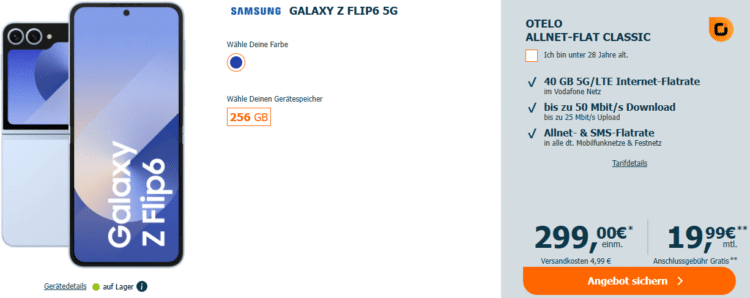Samsung Galaxy Z Flip6 Tarif