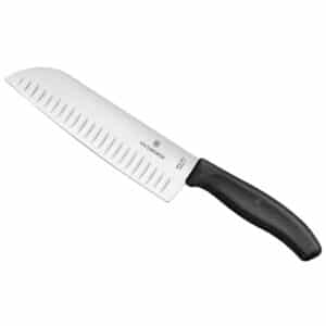 Victorinox SwissClassic Santokumesser mit 17cm Klinge, Kullenschliff