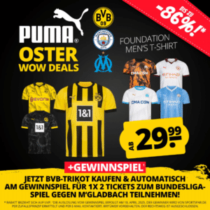 SportSpar: Puma Oster WOW Sale + BuLi-Tickets Gewinnspiel