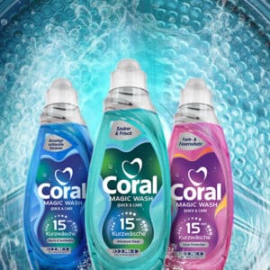 Coral Magic Wash Waschmittel gratis testen (nur im DM)!