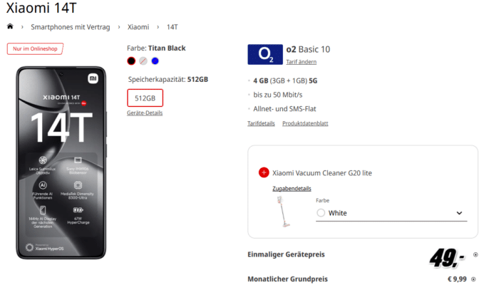 Xiaomi 14T Tarif