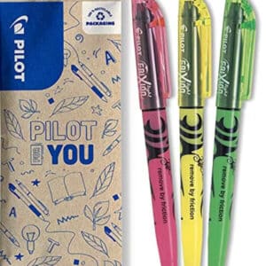 PILOT - 3er-Set FriXion Light - Radierbarer Textmarker - Neongelb, Neonpink, Grün für 1,49€(statt 4,49€)