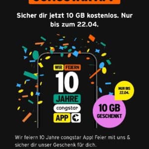 10 JAHRE CONGSTAR APP