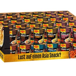 Maggi Magic Asia Noodle Cups in 6 verschiedenen Geschmacksrichtungen,48er Pack für 34,10€(statt 71,52€)