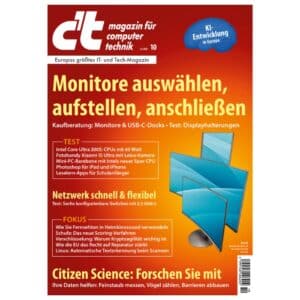 Gratis: 3 Ausgaben c't kostenlos lesen (statt 18€)