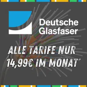 🛜 Deutsche Glasfaser Sonderaktion – 1 Jahr Highspeed für 14,99 €/Monat + bis zu 60 € Bonus!