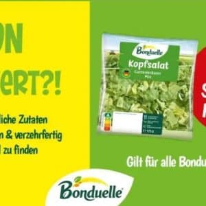 50% Sofortrabatt auf Bonduelle Salate aus der Tüte [Couponplatz]