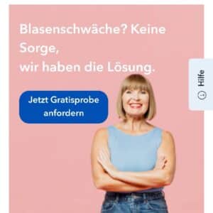 Attends Gratis Einlage bei Blasenschwäche