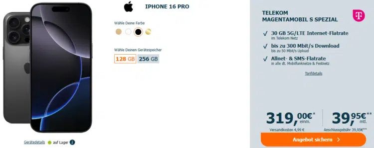 iPhone 16 Pro Handytarif