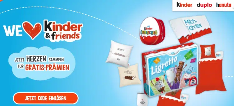 Kinder Schokolade Herzen Sammeln