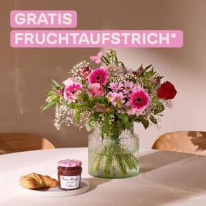 Gratis Bonne Maman Brotaufstrich beim Kauf eines Blumenstraußes &#034;Lieblingsmama&#034; bei Blume2000