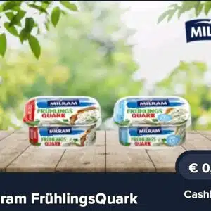 40 ct Cashback auf Milram Frühlingsquark [Marktguru Deal der Woche]