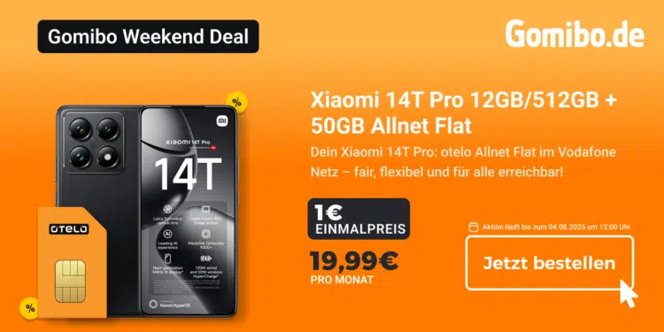 Xiaomi 14T Pro (512GB) mit 50GB Otelo Allnet im Vodafone-Netz