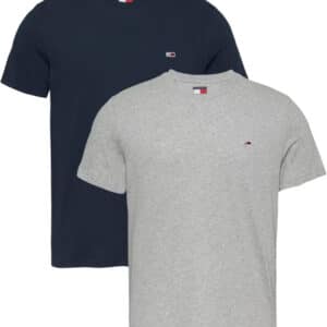 Tommy Jeans Herren &#034;S&#034; T-shirts 2pack in dunkelblau/grau für 28,01€(statt 54,90€)