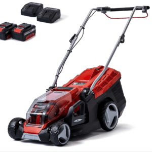 Einhell Akku-Rasenmäher GE-CM 36/36 Li Kit Power X-Change (36 V, 36 cm Schnittbreite, bis 400 m², Brushless + 2x 4Ah Akku + Ladegerät