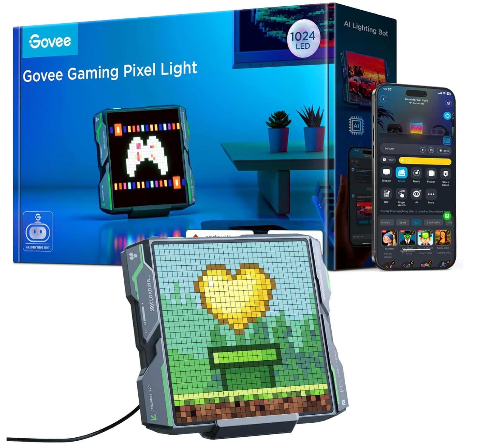 Thumbnail Govee Gaming Pixel Light - Pixel Art LED Panel