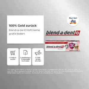 blend-a-dent Haftcreme gratis testen - bei dm!