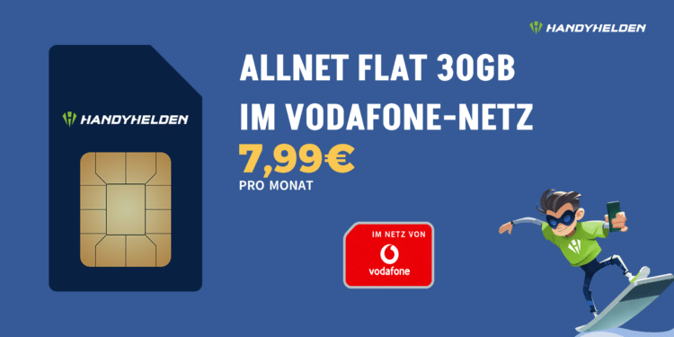 30GB LTE/5G Allnet-Flat im Vodafone-Netz