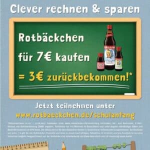 3 Euro Cashback beim Kauf von Rotbäckchen Produkten im Wert von 7 Euro