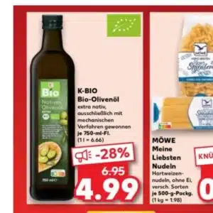 K-Bio Olivenöl 750ml für 4,99€-Kaufland (15.-21.05.)