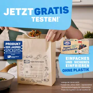 Toppits gratis testen: Toppits Papier-Gefrierbeutel! 🍃