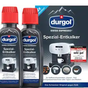 durgol swiss Spezial-Entkalker – Kalkentferner für Kaffeemaschinen aller Typen und Arten 2x125ml für 4,99€(statt 6,95€)