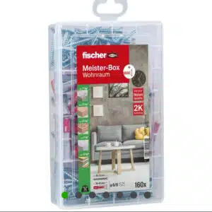 fischer Meister-Box Wohnraum, 160-teiliges Duo Power und Schraubenset für 10,09€(statt 15,90€)