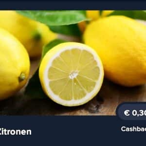 30 ct Cashback auf Zitronen