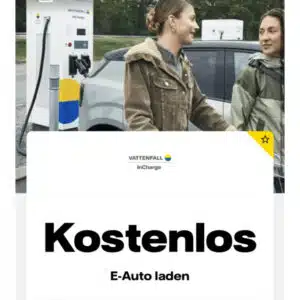 E-Auto kostenlos Laden am 05.06 und 06.06 bei Vattenfall-Ladesäulen