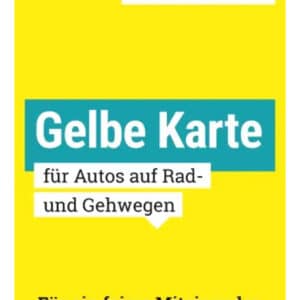 Gelbe Karte für Falschparker - 10er Sets Karten