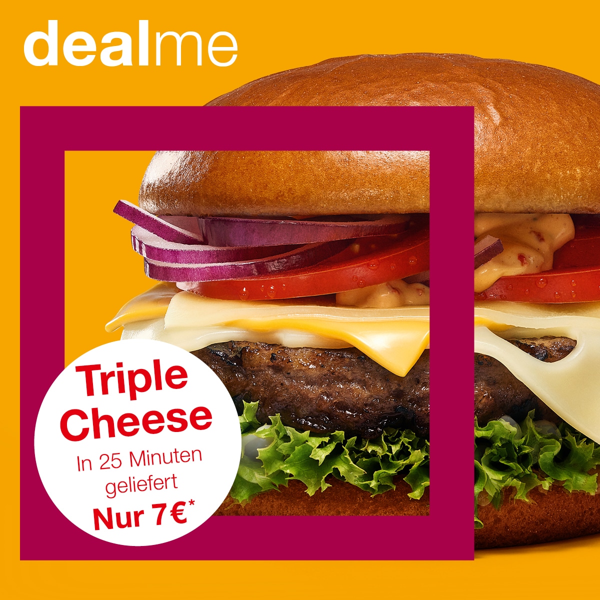 Thumbnail 😋 burgerme Mai-Deals: Triple Cheese für 7€, 5€ Rabatt bei 20€ MBW &amp; Gewinnspiel