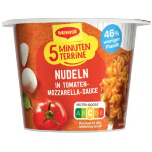 🍅 MAGGI 5 Minuten Terrine Nudeln Tomaten-Mozzarella Sauce 8x für 7,59€ (statt 11,92€)