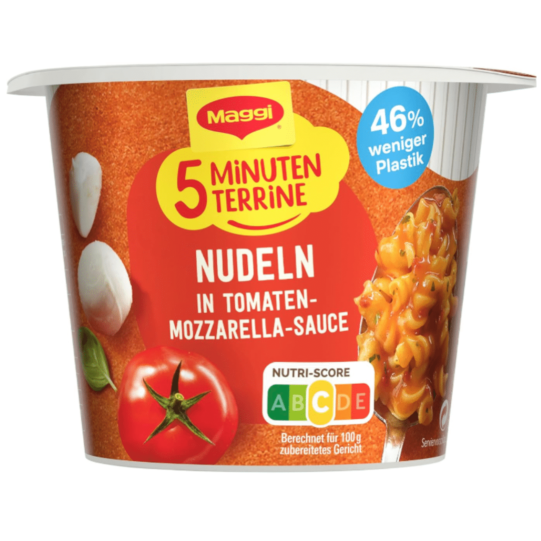 Thumbnail 🍅 MAGGI 5 Minuten Terrine Nudeln Tomaten-Mozzarella Sauce 8x für 7,59€ (statt 11,92€)