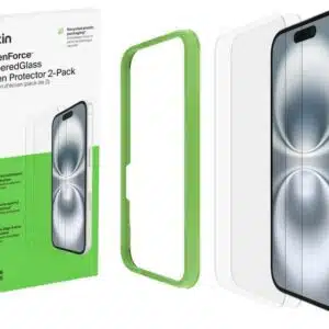 (2er-Pack) Belkin ScreenForce TemperedGlass Display-Schutzglas (9H Kratz-/Stossfest) mit Positionierungsrahmen (iPhone 15 / 15 Plus / 15 Pro / 15 Pro Max) je 11,99€ statt 25€