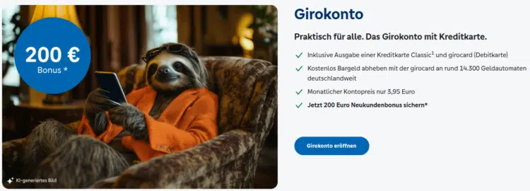 Berliner Volksbank Girokonto mit 200€ Bonus