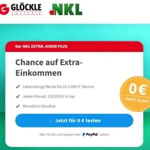 💰NKL Extra-Joker Los für Lau.