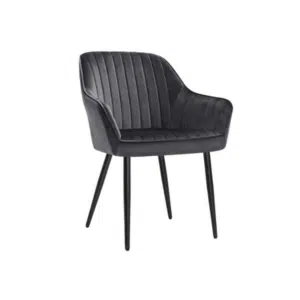 SONGMICS Esszimmerstuhl mit Armlehnen in Grau/Schwarz für 52,99€ (statt 70€)
