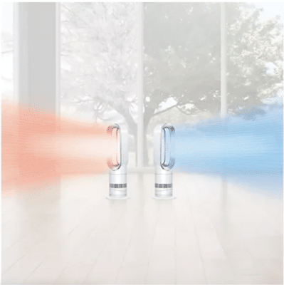 DYSON Heizlüfter & Ventilator AM09 Hot+Cool gibt warme und kalte Luft ab.