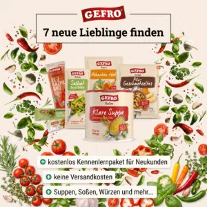 Thumbnail Suppen, Würze, Soßen &amp; Dressings für lau 😋 Kostenloses Probierpaket von GEFRO
