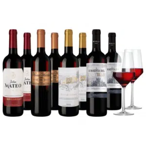 Thumbnail 🍷 Weinpaket mit 8 spanischen Rotweinen + GRATIS 2 Zwiesel Gläsern für 39,90€ (statt 90€)