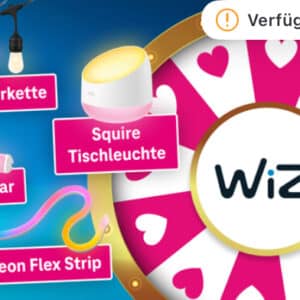 Magenta Moments (ab 13.5.): Glücksrad: Leuchtende Gewinne von WiZ