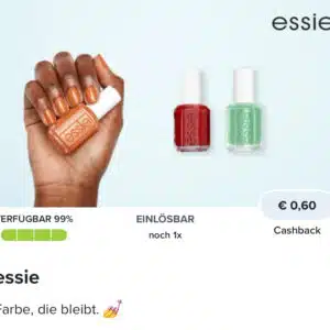 60 Cent Cashback auf essie Nagellack 💅  mit Marktguru